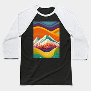 Rainbow Mountain Baseball T-Shirt